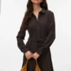 Robe courte en velours côtelé Vmvilja