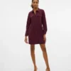 Robe courte en velours côtelé Vmvilja