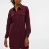 Robe courte en velours côtelé Vmvilja