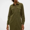 Robe courte en velours côtelé Vmvilja