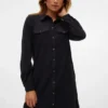 Robe courte en velours côtelé Vmvilja