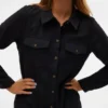 Robe courte en velours côtelé Vmvilja