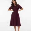 Robe midi en velours côtelé Vmray