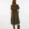 Robe midi en velours côtelé Vmray