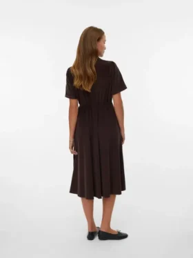 Robe midi en velours côtelé Vmray