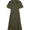 Robe midi en velours côtelé Vmray