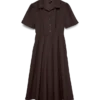 Robe midi en velours côtelé Vmray