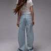 Topshop Baggy Fit Jeans taille basse