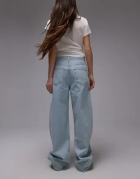 Topshop Baggy Fit Jeans taille basse