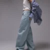 Topshop Baggy Fit Jeans taille basse