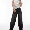 Topshop Jeans taille basse coupe ample