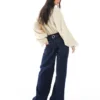 Topshop Jeans taille basse coupe ample