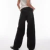 Topshop Jeans taille basse coupe ample