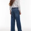 Topshop Jeans taille basse coupe ample
