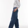 Topshop Jeans taille basse coupe ample