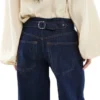 Topshop Jeans taille basse coupe ample