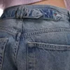 Topshop Jeans taille basse coupe ample