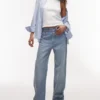 Topshop Mid Rise Loose Fit Jeans