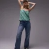 Topshop Mid Waist Loose Fit Jeans