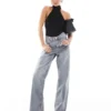 Topshop Mid Waist Loose Fit Jeans