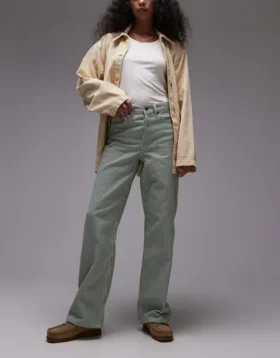 Topshop Mid Waist Loose Fit Jeans