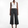 Tsvera – Jeans court à taille haute et coupe large