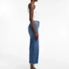 Tsvera – Jeans court à taille haute et coupe large