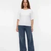 Vmcmira – Jeans court à taille mi-haute et coupe large