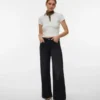 Vmhallie Taille basse, coupe large – Jeans court