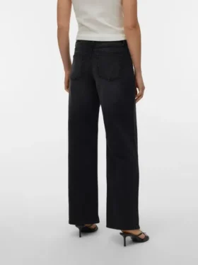 Vmhallie Taille basse, coupe large – Jeans court