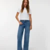 Vmmira Taille moyenne, coupe large – Jeans court