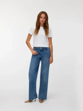 Vmmira Taille moyenne, coupe large – Jeans court