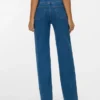 Vmtessa – Jeans court taille haute coupe large
