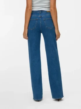 Vmtessa – Jeans court taille haute coupe large