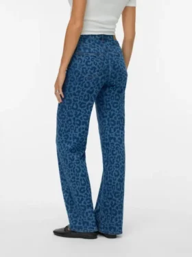 Vmtessa – Jeans court taille haute coupe large