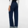 Vmtessa – Jeans court taille haute coupe large
