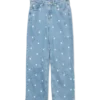 Vmtessa – Jeans court taille haute coupe large