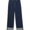 Vmtessa – Jeans court taille haute coupe large