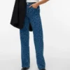 Vmtessa – Jeans court taille haute coupe large